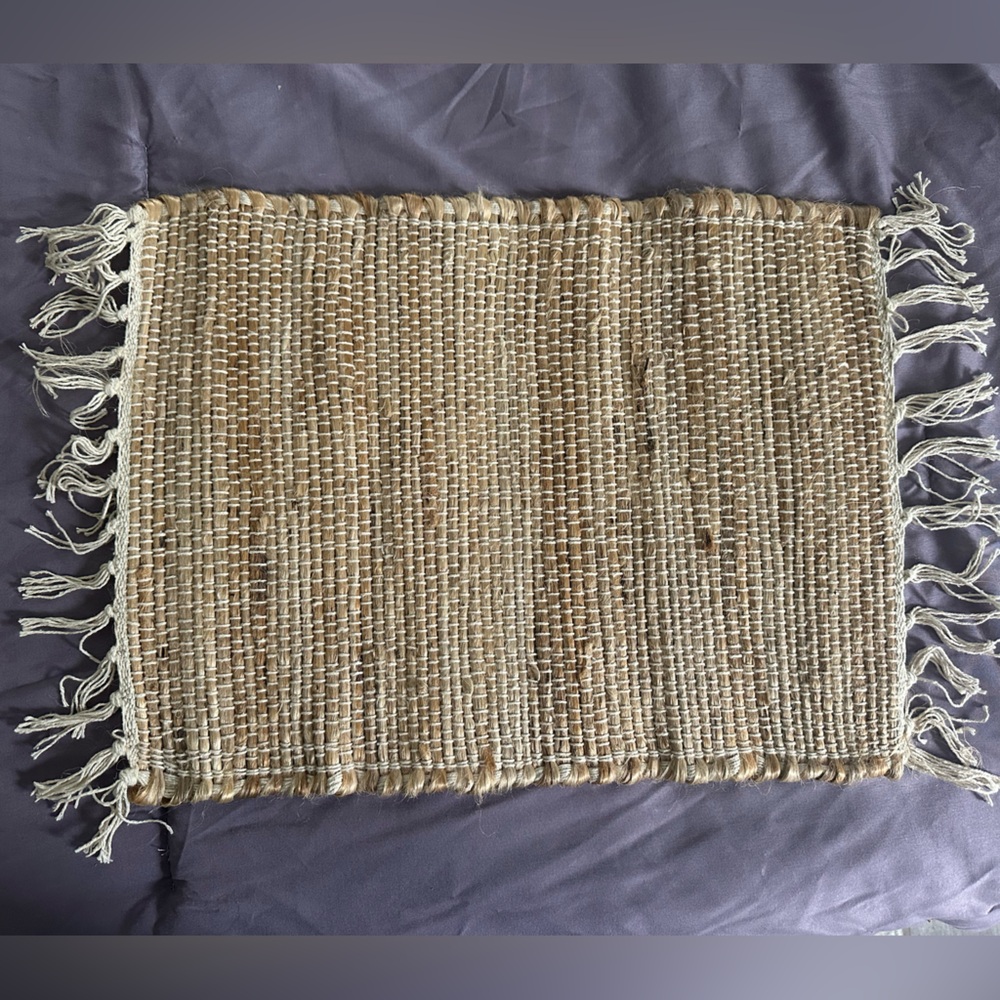 Handwoven Tan table placemat